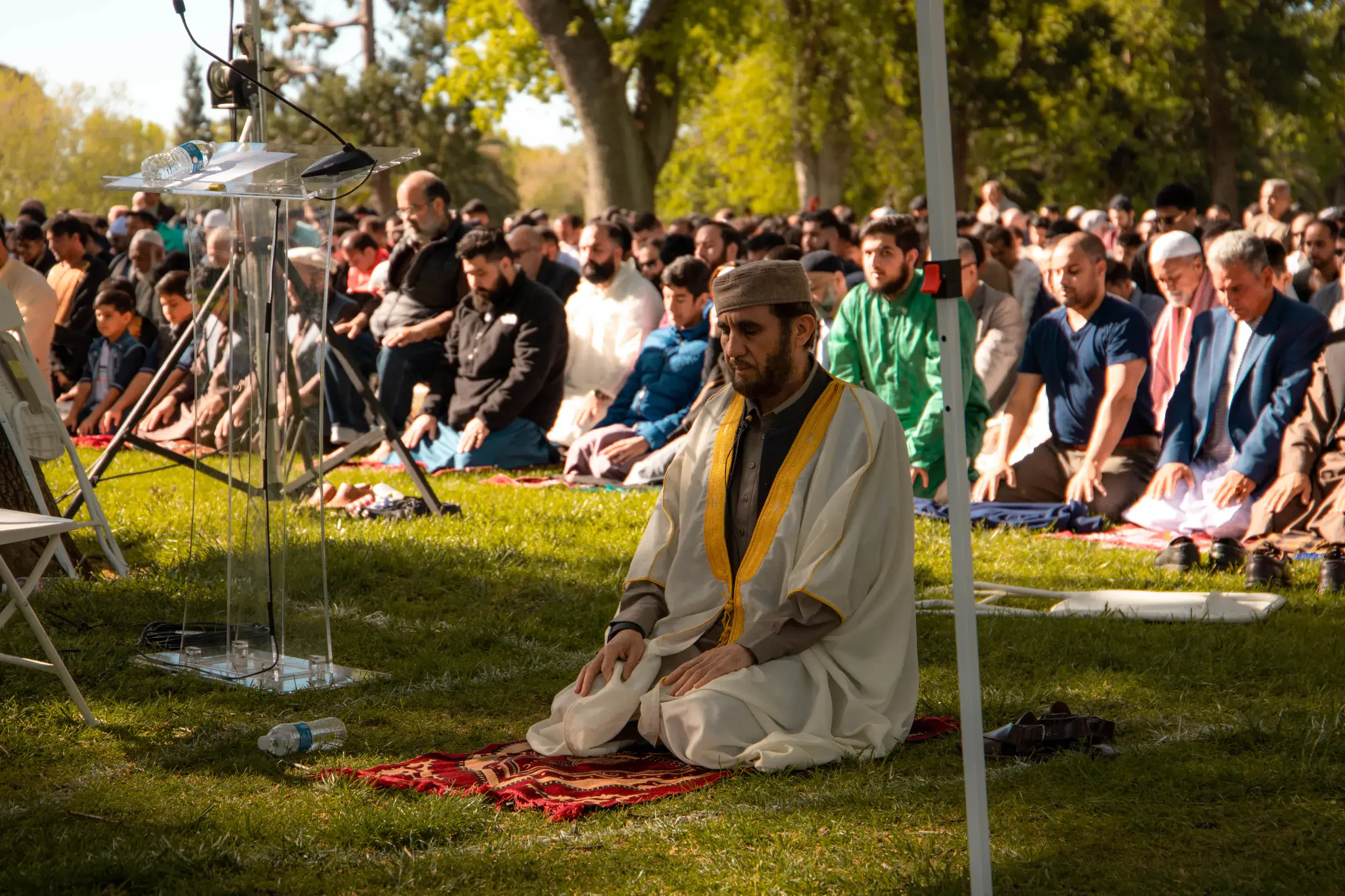 The Masjid Al-Tawheed community gathered together